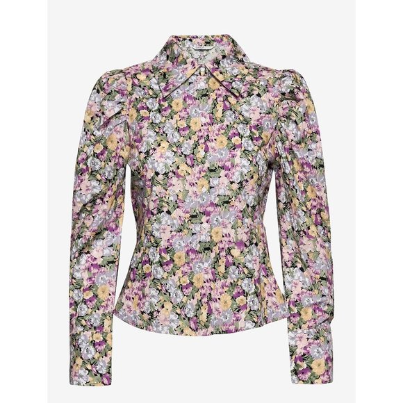 Only shirt with puff sleeves in floral print - Picture 2 of 4